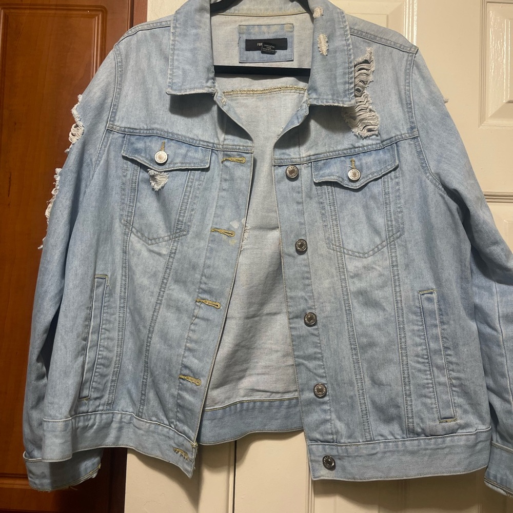 Distressed Jean jacket